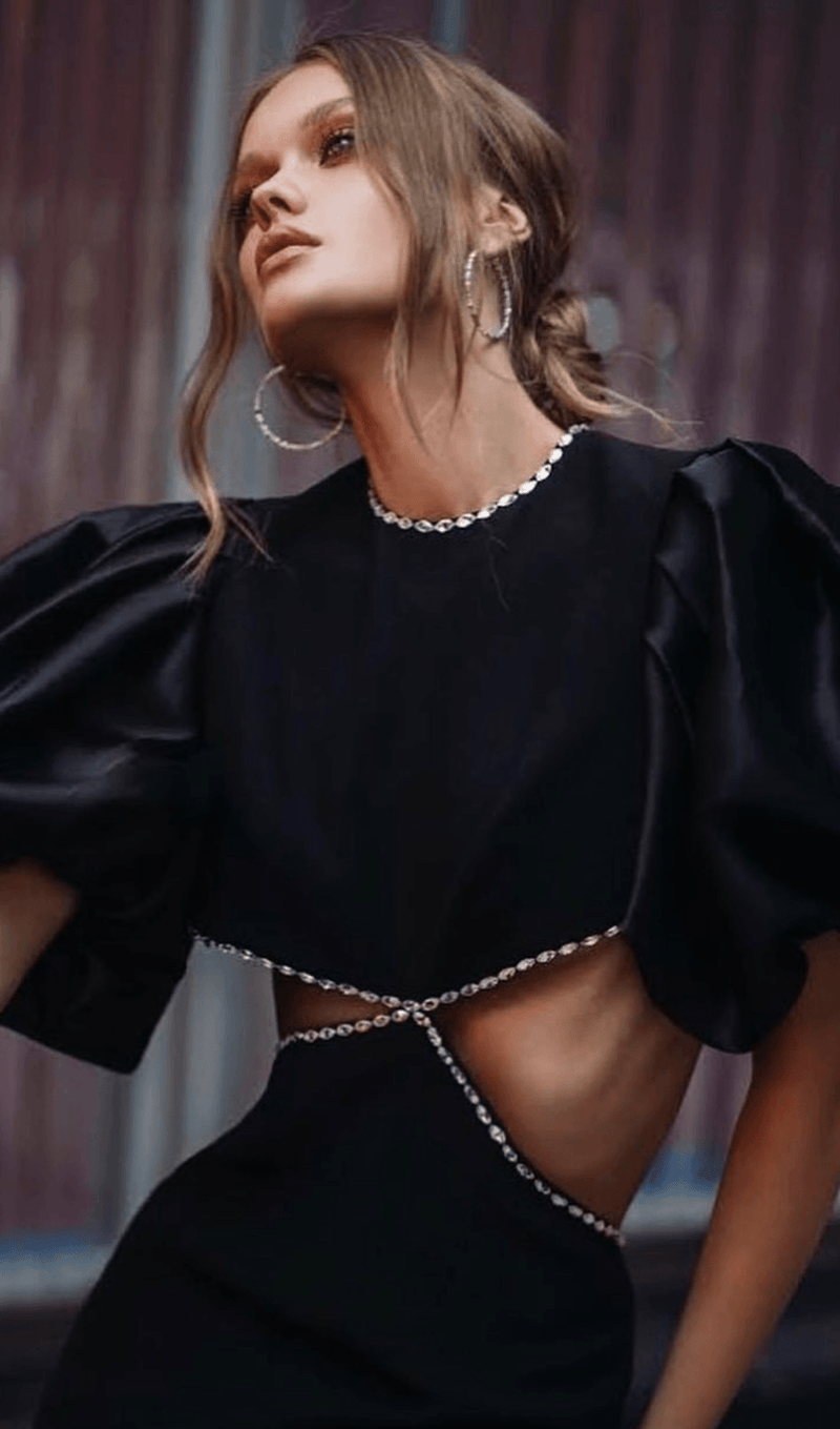 CUT OUT MAXI DRESS IN BLACK Dresses styleofcb 