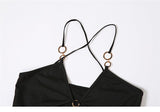 CUTOUT CHAIN MAXI DRESS IN BLACK DRESS STYLE OF CB 