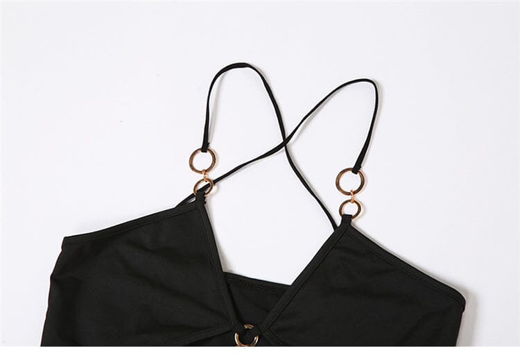 CUTOUT CHAIN MAXI DRESS IN BLACK DRESS STYLE OF CB 