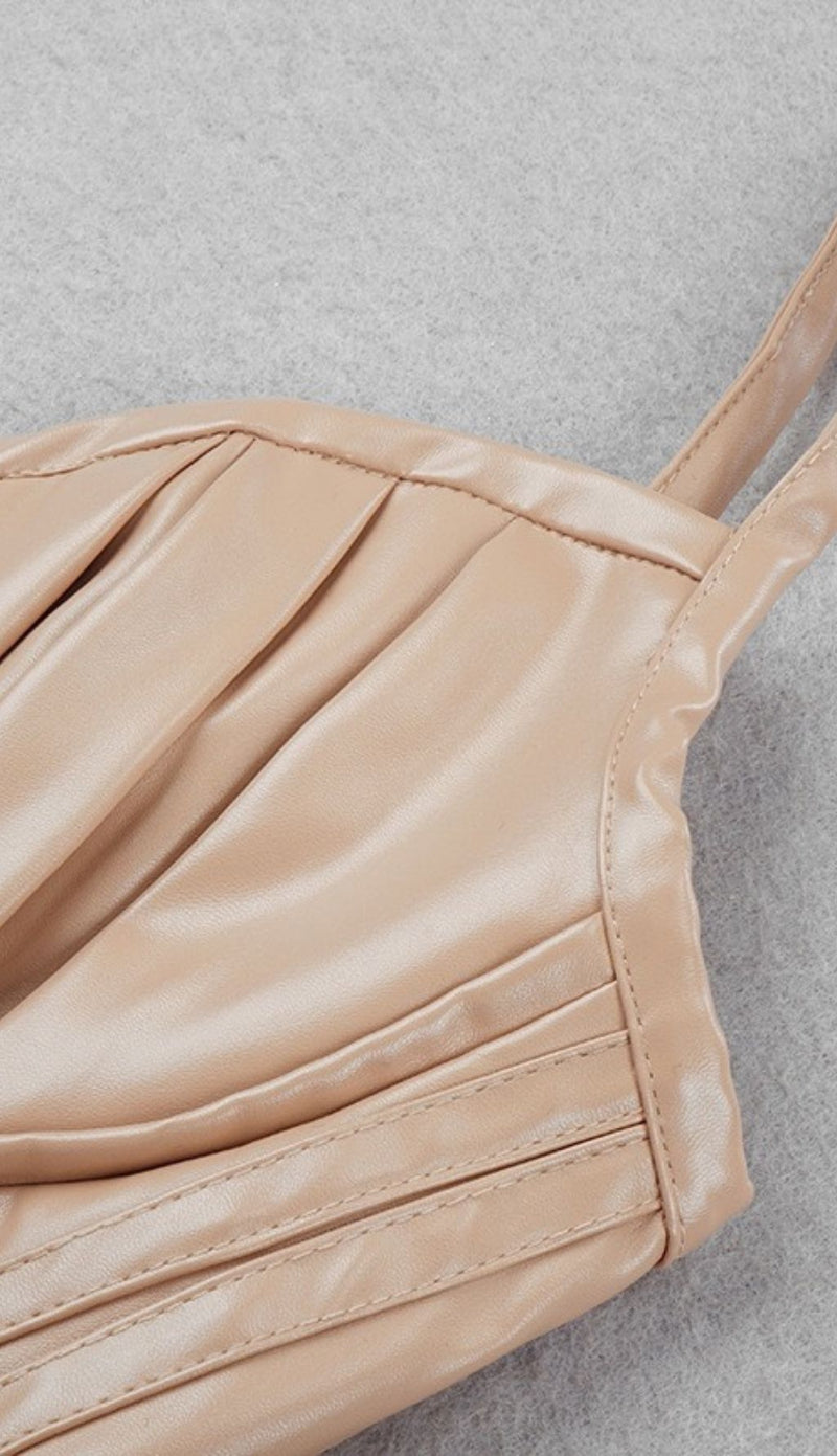 Corset Leather Sling Dress styleofcb 