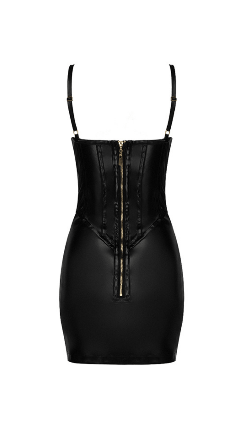 Corset Leather Sling Dress styleofcb 