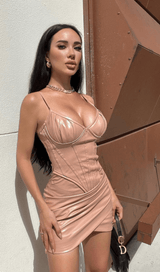 Corset Leather Sling Dress styleofcb 