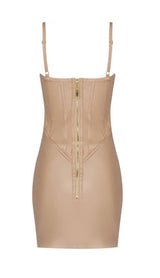 Corset Leather Sling Dress styleofcb 
