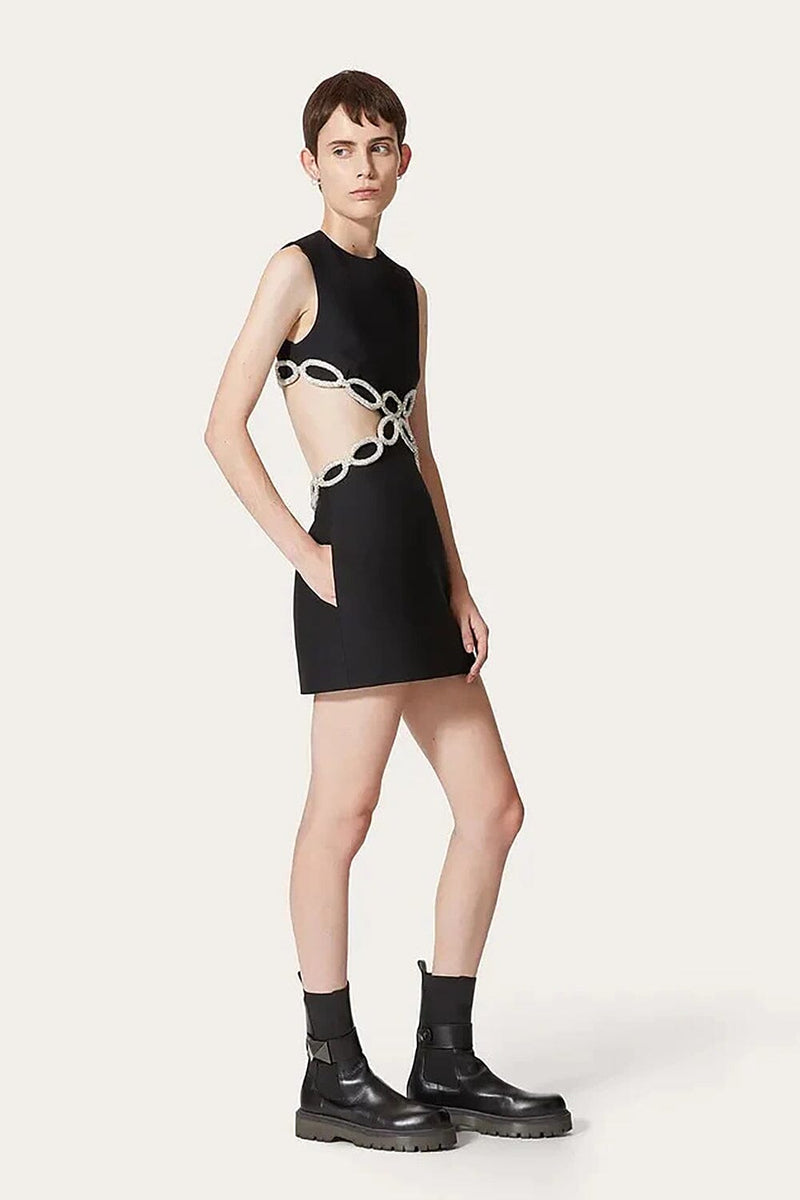 CRYSTAL EMBROIDERED SHORT BANDAGE DRESS Sequins Dress styleofcb 
