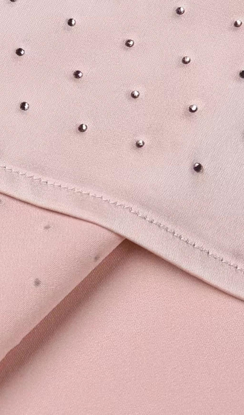 DIAMOND RUCHED MINI DRESS IN PINK styleofcb 