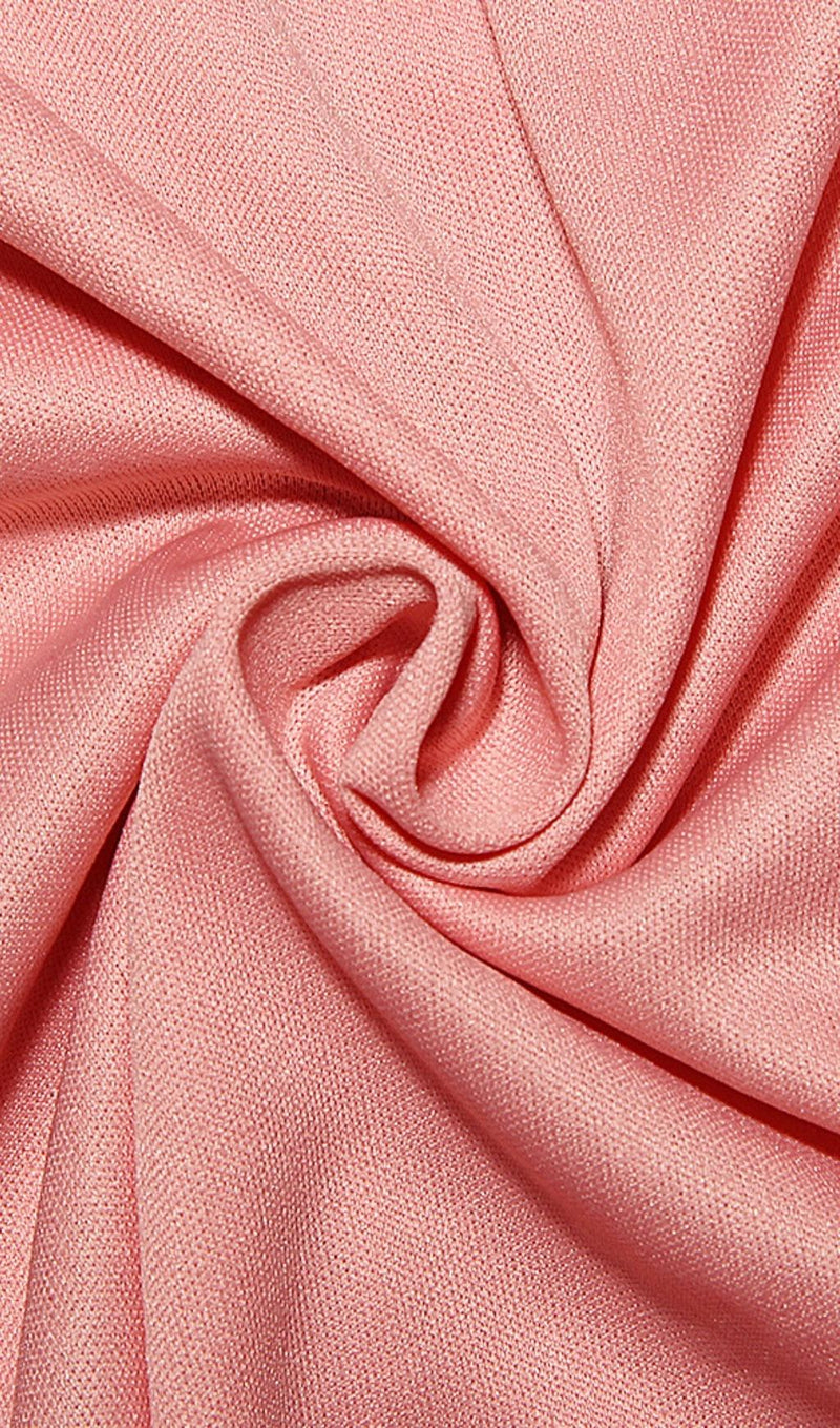 DIAMOND RUCHED MINI DRESS IN PINK styleofcb 