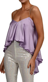 DIAMOND TOPS IN WHITE Clothing styleofcb XS PURPLE 