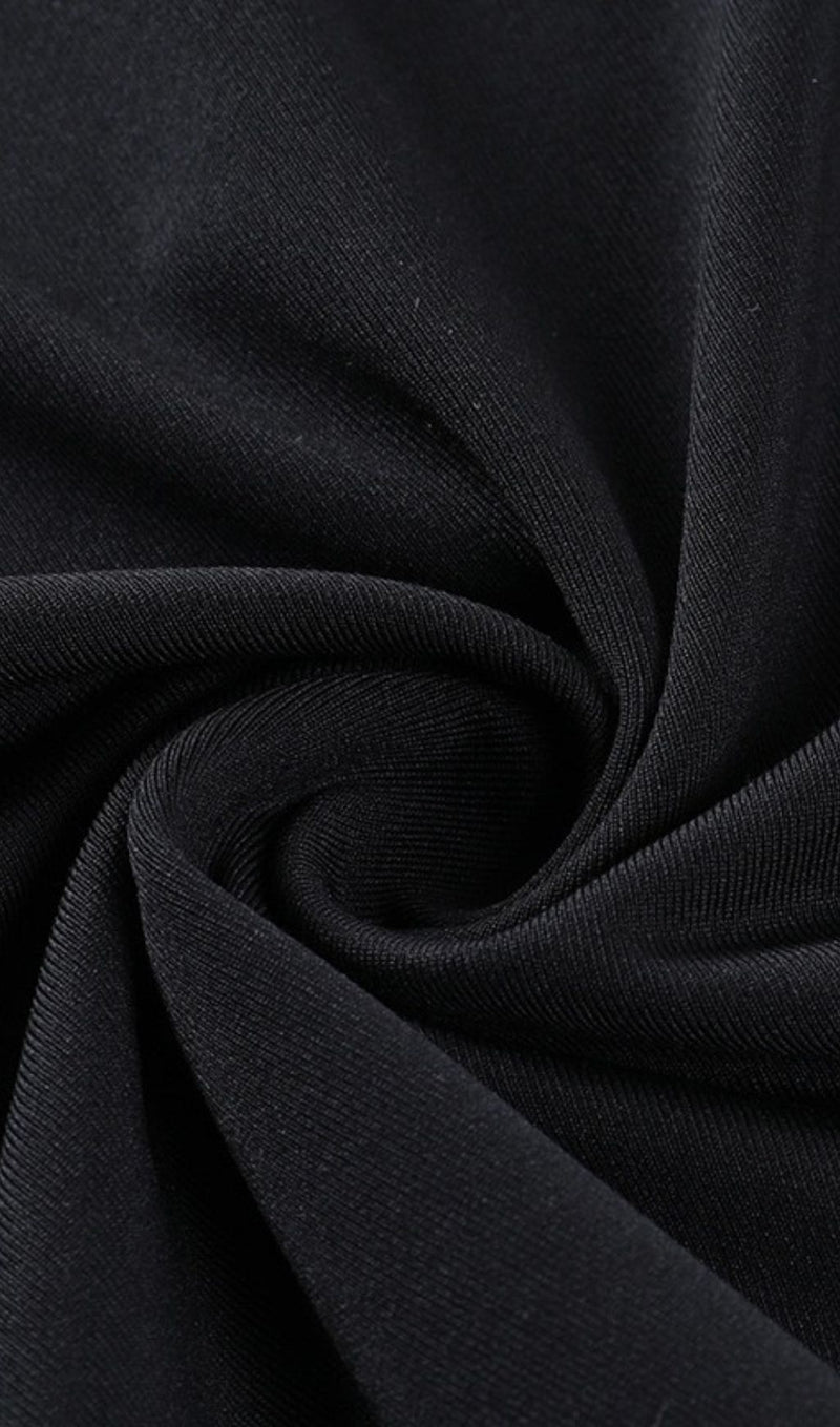 Deep V hollow sexy short dress