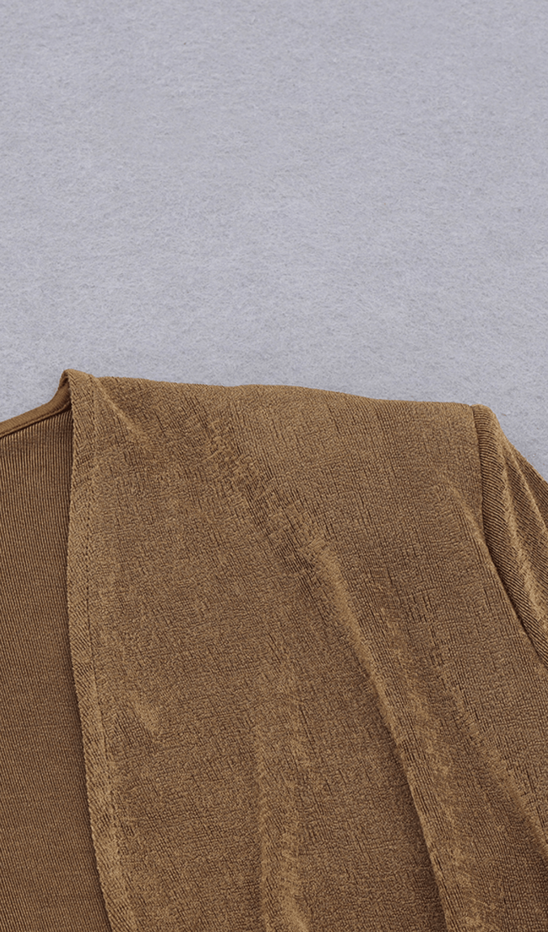 Deep V pleated slim gown styleofcb 