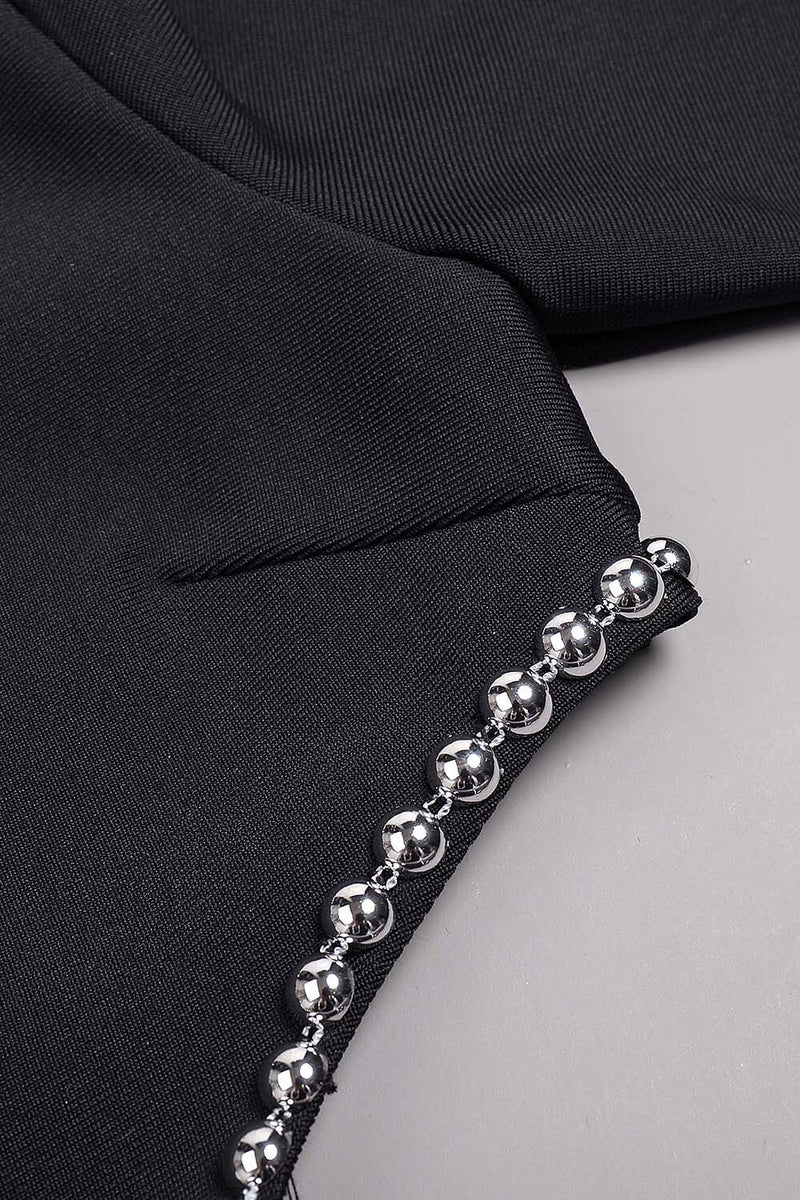 EMBELLISHED CUT OUT MAXI BANDAGE DRESS IN BLACK styleofcb 
