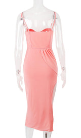 FISHBONE MIDI DRESS IN PINK Dresses styleofcb 