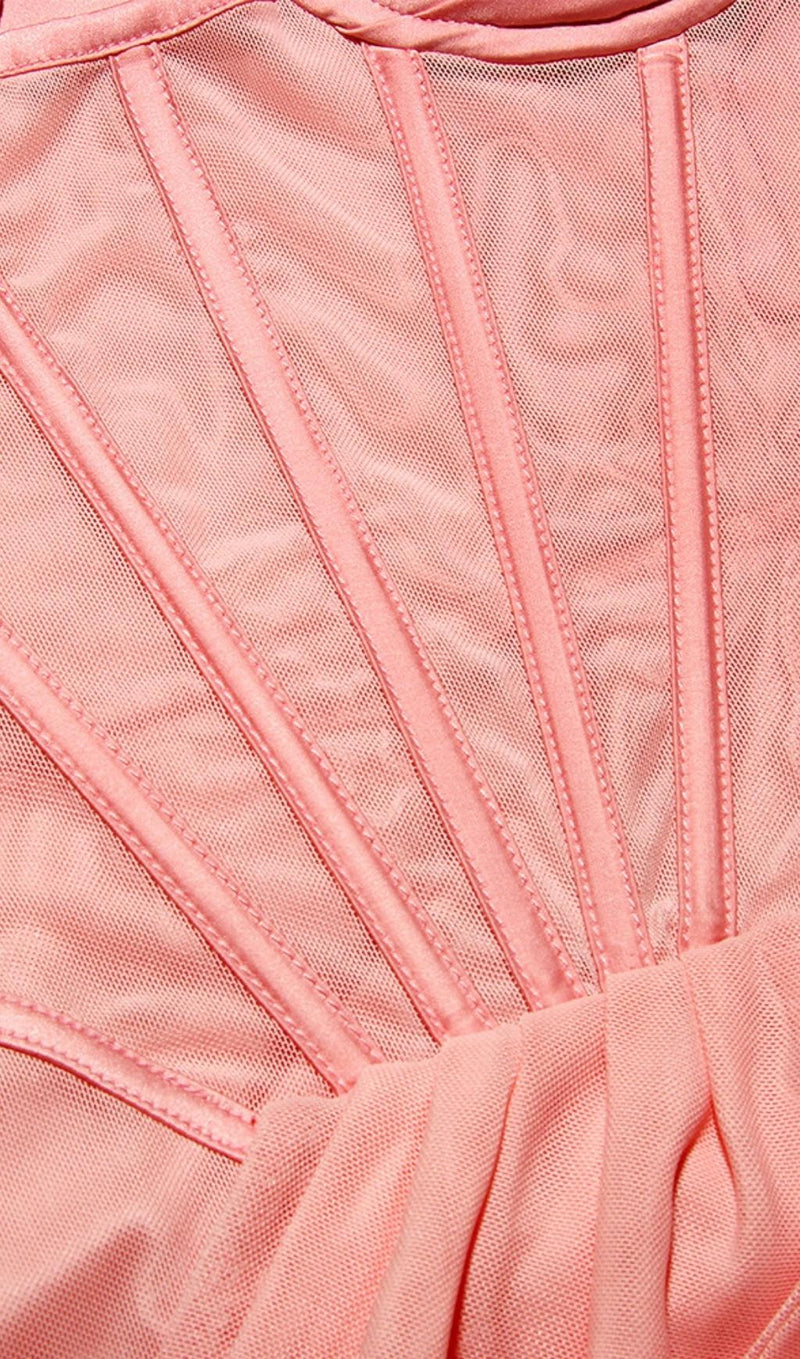 FISHBONE MIDI DRESS IN PINK Dresses styleofcb 