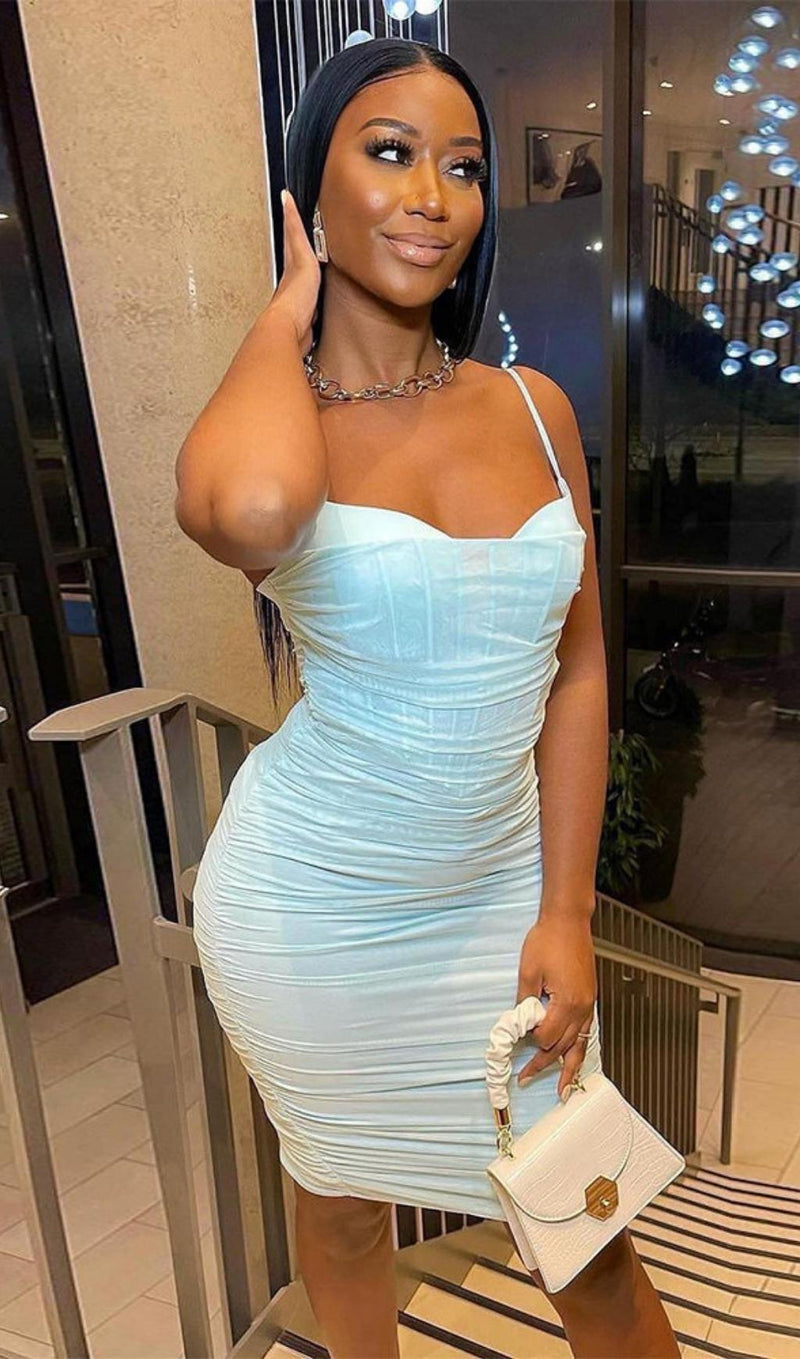 FISHBONE MIDI DRESS IN WHITE Dresses styleofcb 