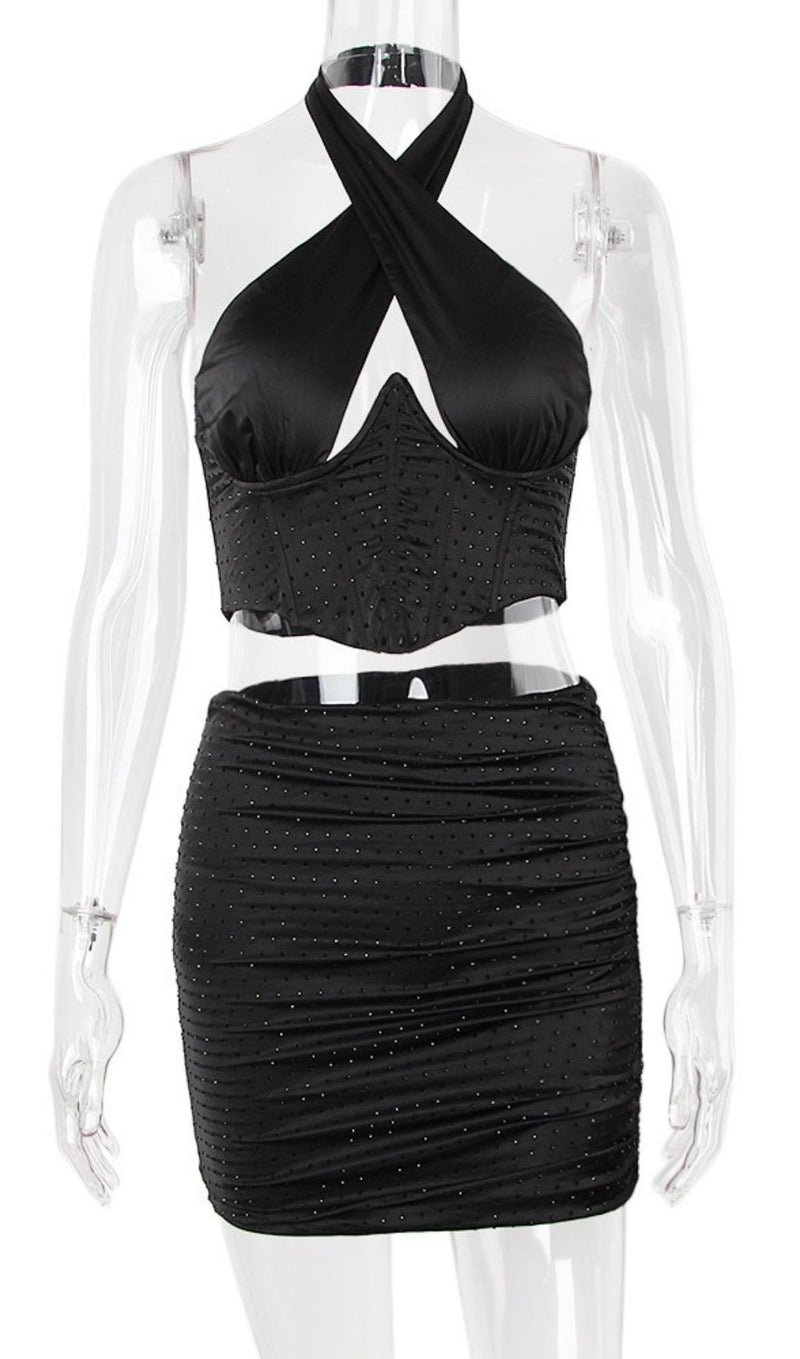 FISHBONE MINI DRESS IN PINK styleofcb 