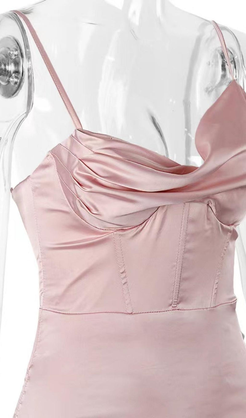 FISHBONE MINI DRESS IN PINK Dresses styleofcb 
