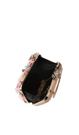 FLORAL ENBROIDERY CLUTCH - PINK styleofcb 