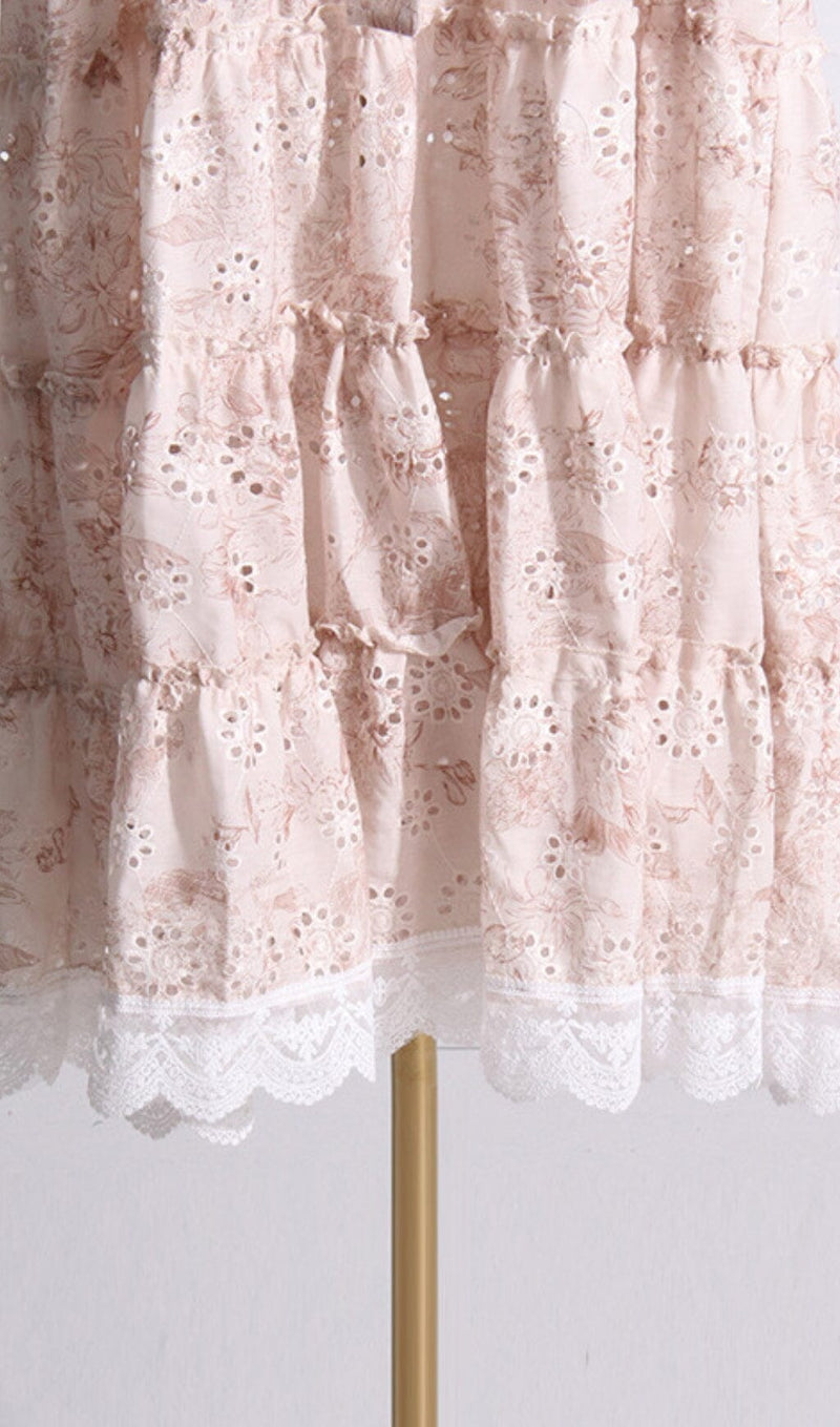 FLOWERS COTTON MAXI DRESS IN WHITE DRESS sis label 
