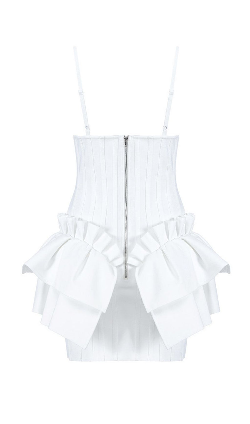 FRILLY BANDAGE MINI DRESS IN BLACK Dresses styleofcb 