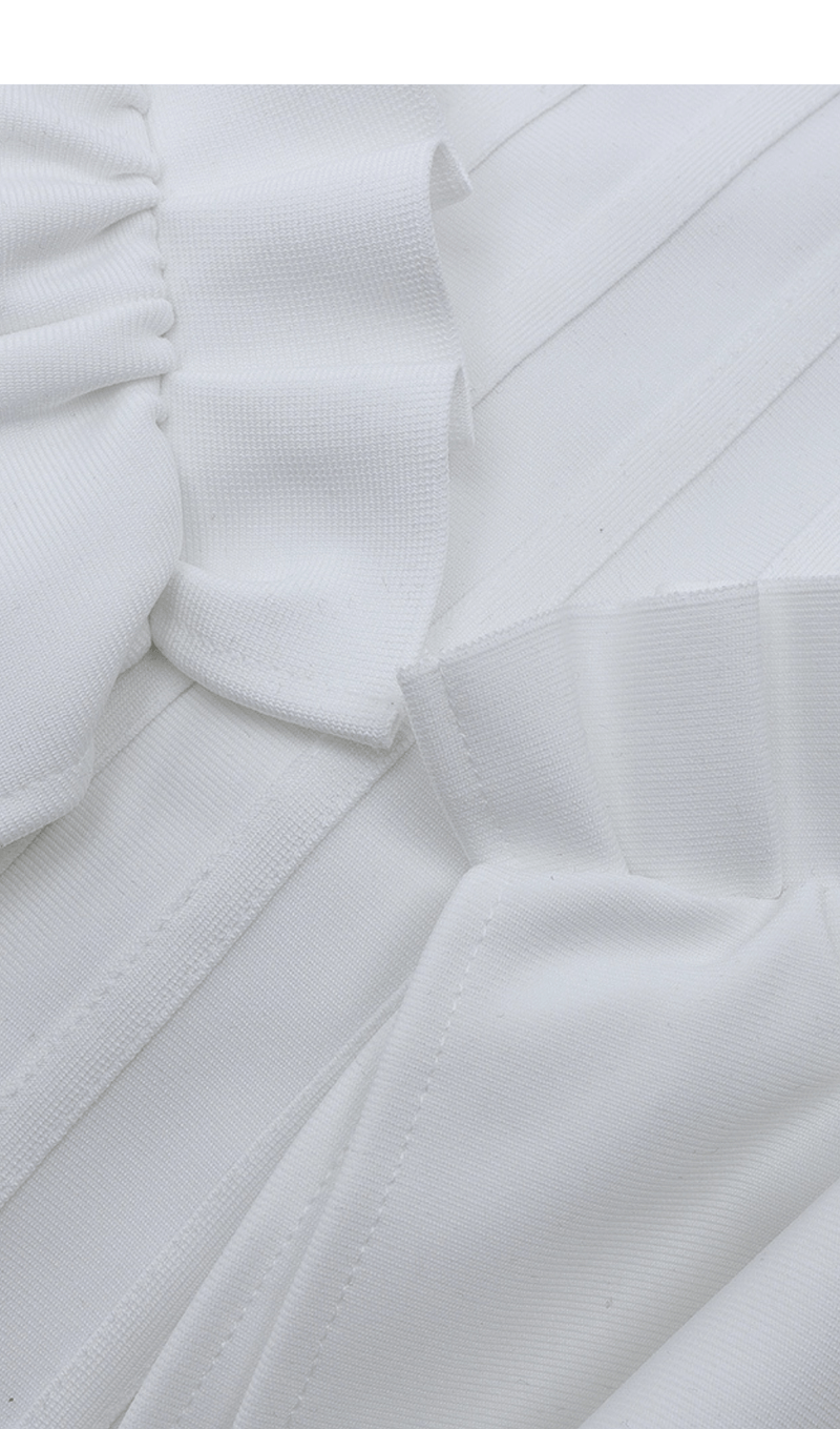 FRILLY BANDAGE MINI DRESS IN WHITE Dresses styleofcb 
