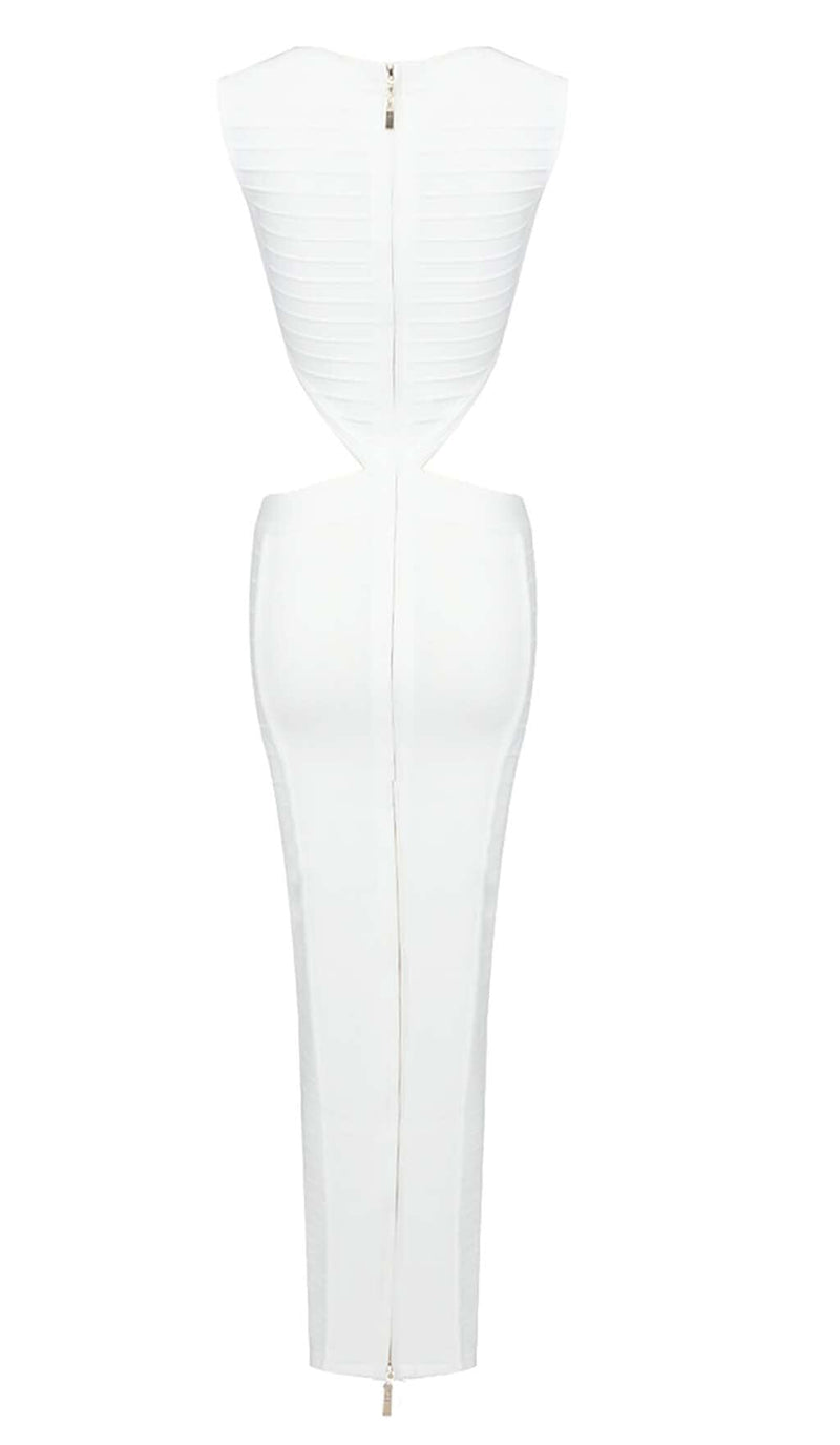 FRONT CUT-OUT BANDAGE TWO-PIECE IN IVORY styleofcb 