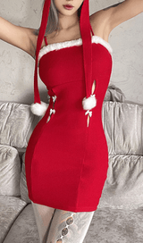 Fashion fleece suspender dress styleofcb 