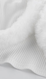 Furry lace cardigan top styleofcb 