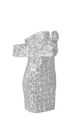 GOLD SEQUIN STRAPLESS MINI DRESS Dresses styleofcb 