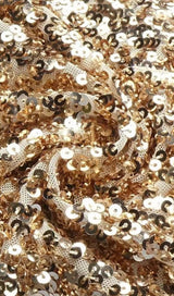 GOLD SEQUIN STRAPLESS MINI DRESS Dresses styleofcb 