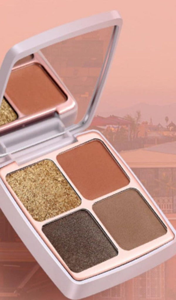 4 COLORS MATTE PEARLESCENT GLITTER FINE POWDER EYESHADOW blingmyfriend 