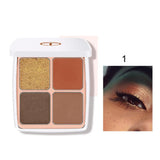 4 COLORS MATTE PEARLESCENT GLITTER FINE POWDER EYESHADOW blingmyfriend #01 
