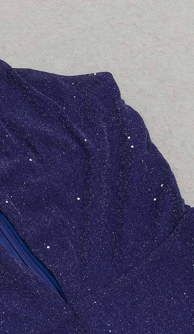 HALTER NECK BACKLESS FLARE LEG JUMPSUIT DRESS sis label 