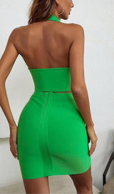 HALTER TOPS IN GREEN Shirts & Tops styleofcb 