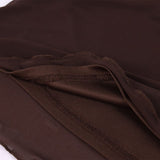 HIP WRAP MIDI SKIRT IN BROWN DRESS styleofcb 