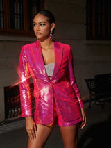 SEQUIN BLAZER SHORTS SET Sets styleofcb 