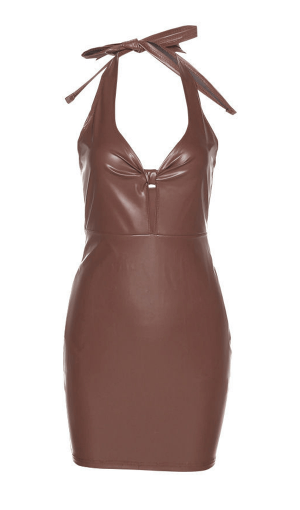 Hollow leather skirt. styleofcb 
