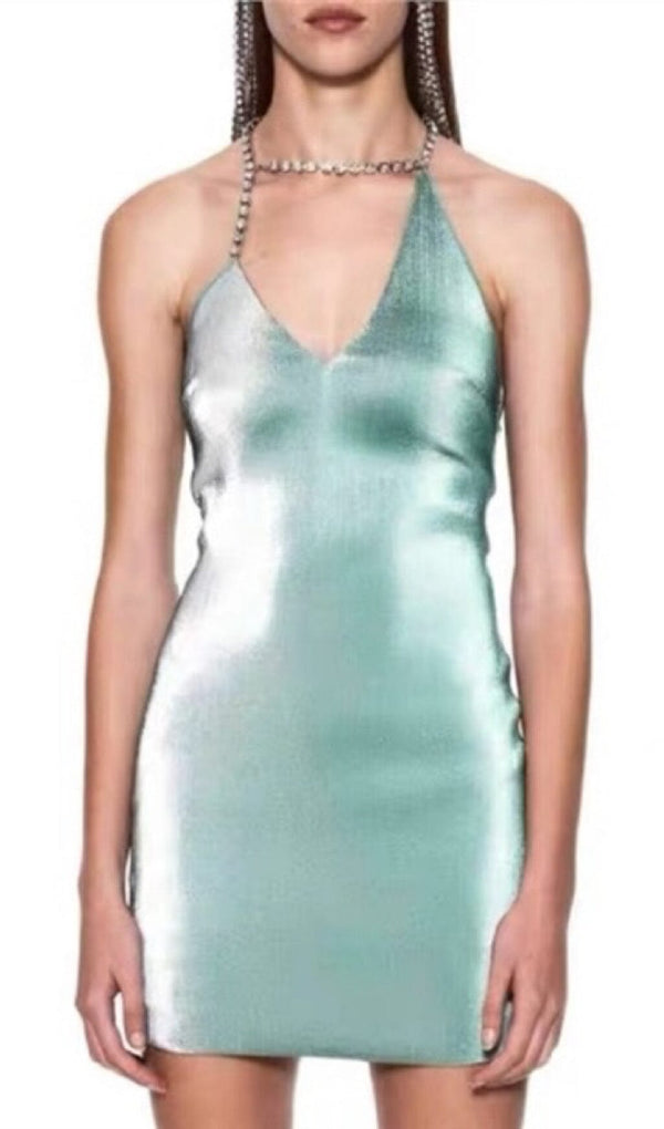 DIAMOND SUSPENDER DRESS IN MINT GREEN styleofcb 