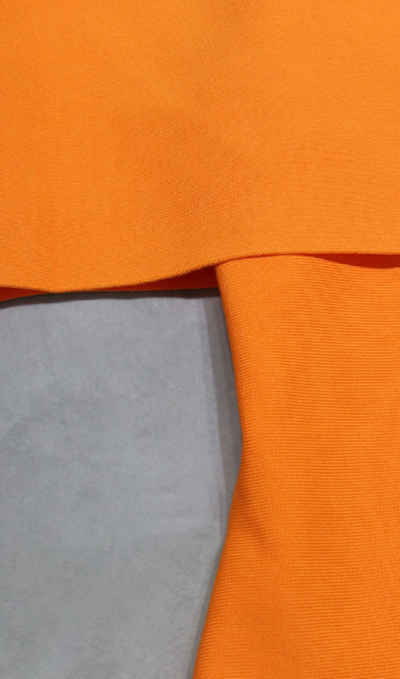  OFF-THE-SHOULDER TIGHT DRESS IN ORANGE styleofcb 