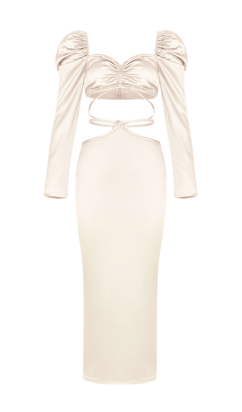 IVORY WHITE HIP DRESS Dresses styleofcb WHITE XS 
