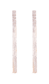 Inlaid diamond tassel earrings styleofcb GOLD 