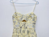 JACQUARD TIERED MIDI DRESS IN GRAY DRESS STYLE OF CB 