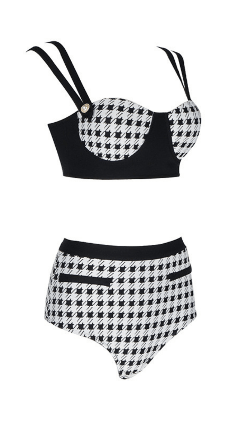 Jacquard color matching stretch suit styleofcb 