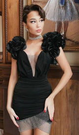 LACE MINI DRESS IN BLACK Dresses styleofcb 
