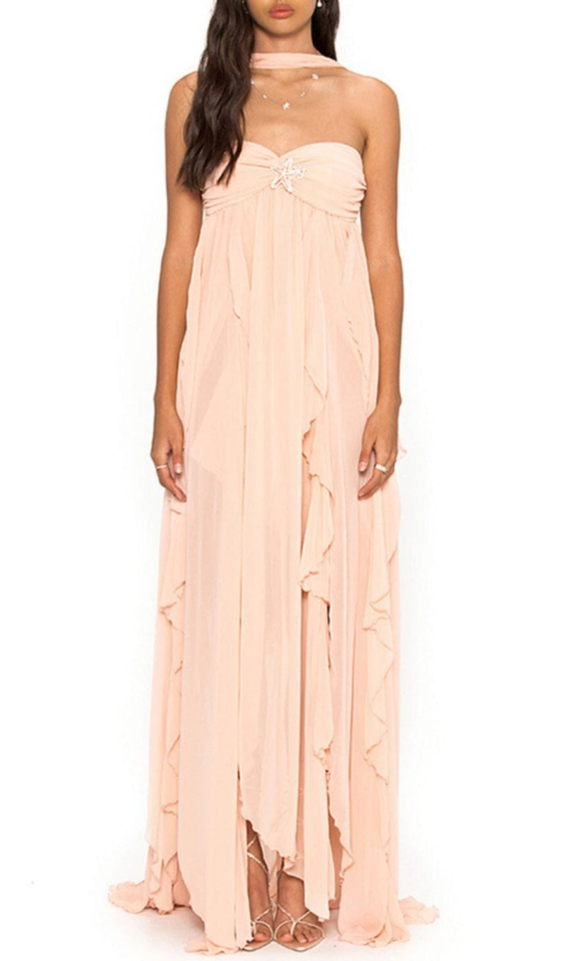 LACE IRREGULAR MIDI DRESS DRESS styleofcb 