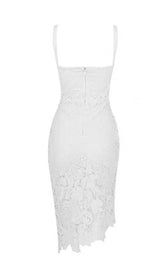 LEMON YELLOW LACE SHEATH DRESS junaembiwcl 
