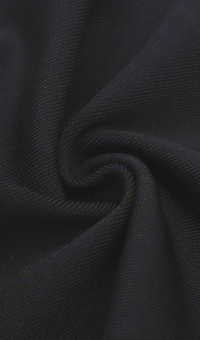 LONG SLEEVE BANDAGE MIDI DRESS IN BLACK Dresses styleofcb 