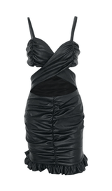Lace sling leather skirt styleofcb 