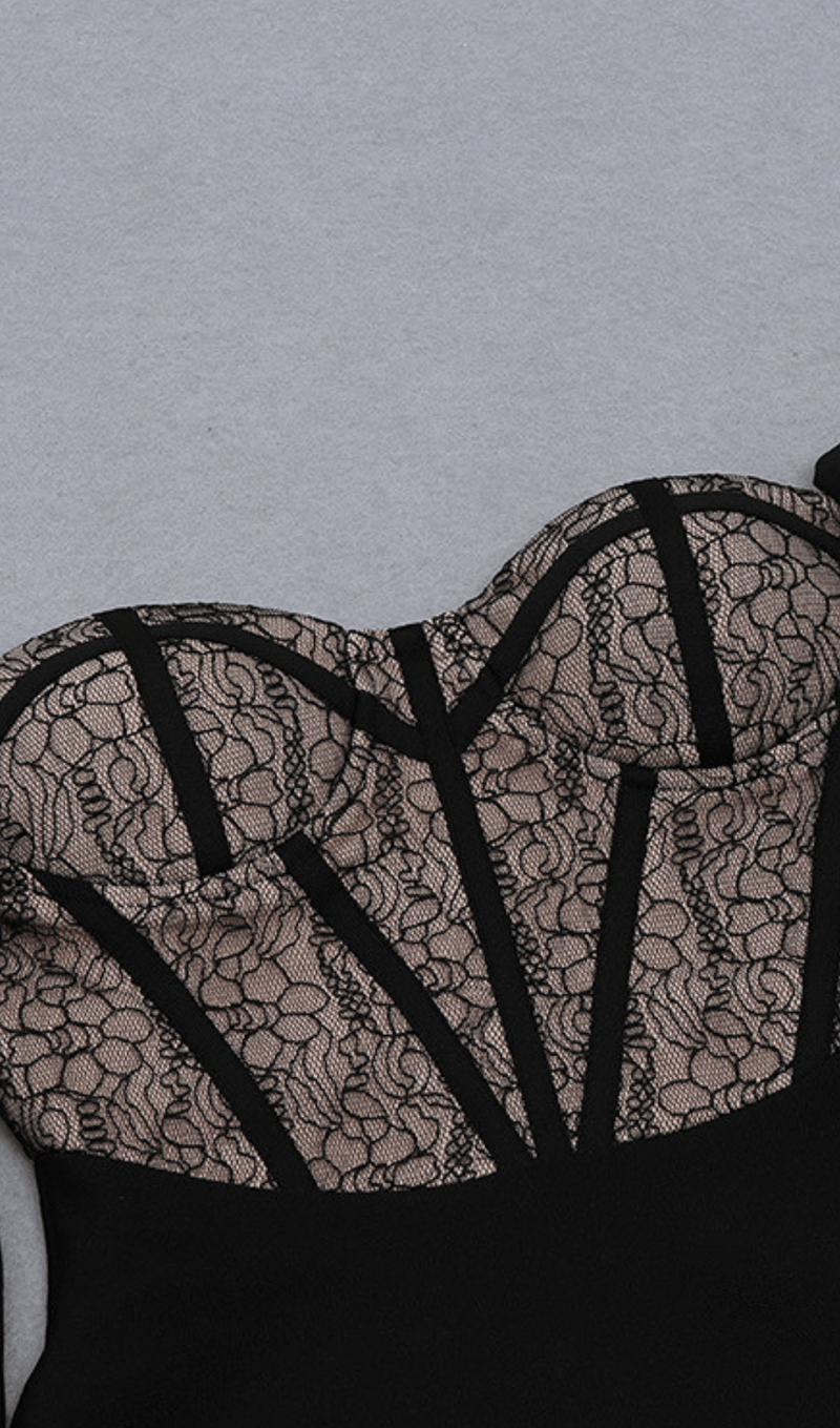 Mesh stitching dress styleofcb 