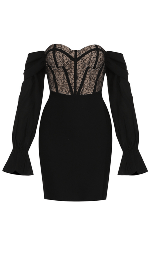 Mesh stitching dress styleofcb 