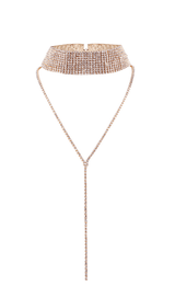 Multi-layer full diamond necklace. ohmogo GOLD 