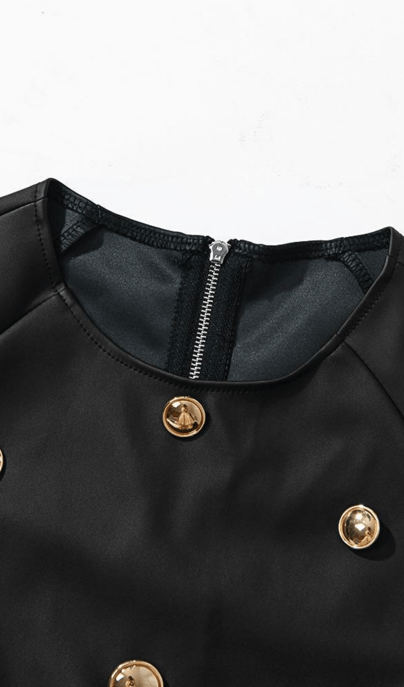 Navel leisure leather suit Dresses styleofcb 